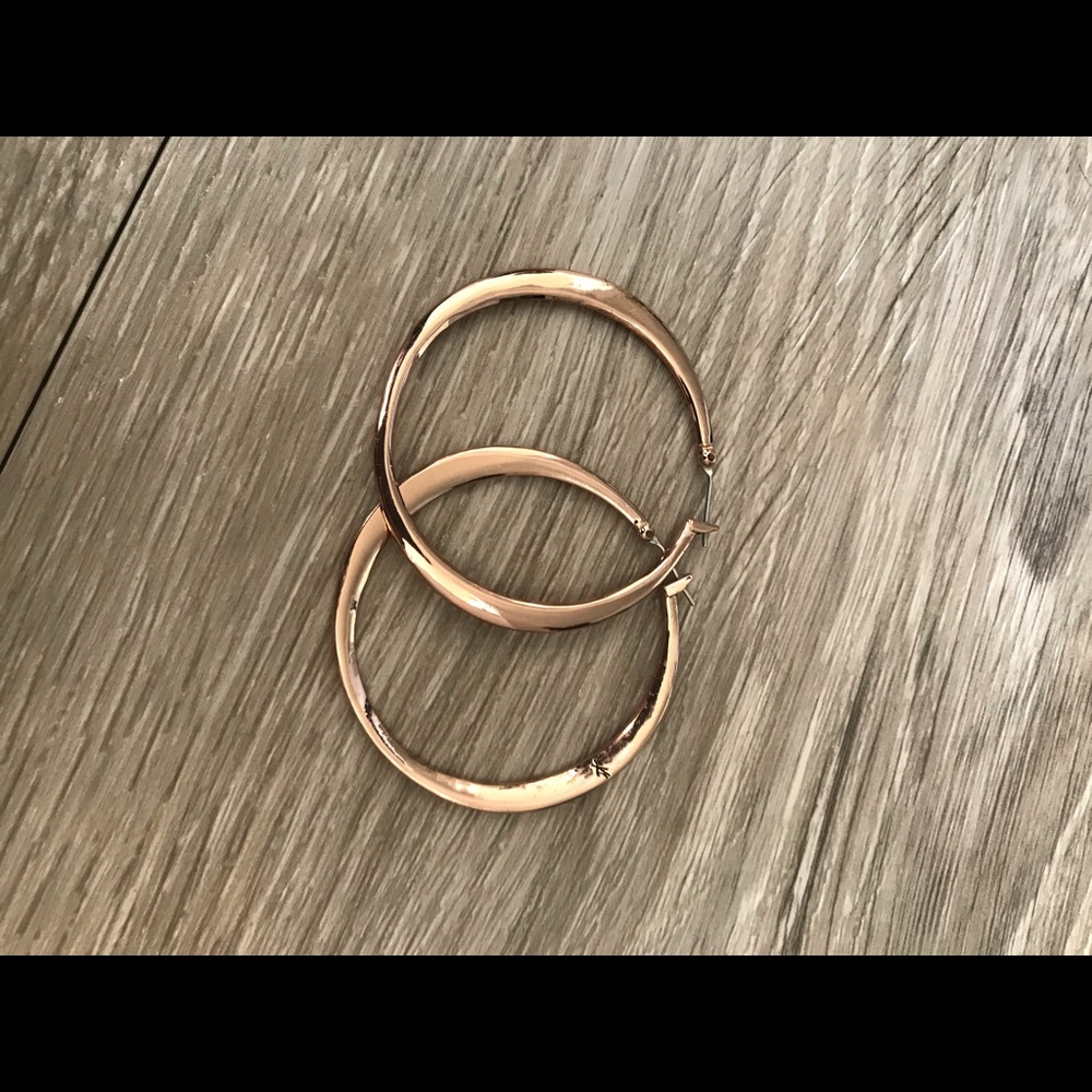 Rose Gold Costume Earrings